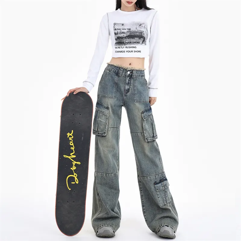 Kazakhstan Jeans Women's Vintage Blue-6