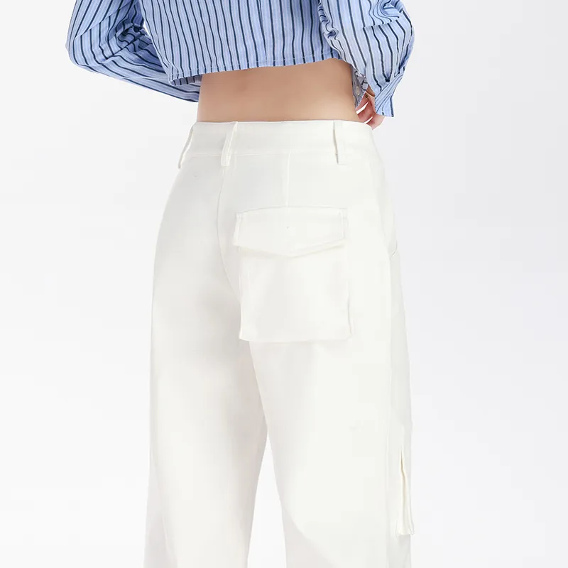 Kazakhstan Cargo Pants Women's White-5