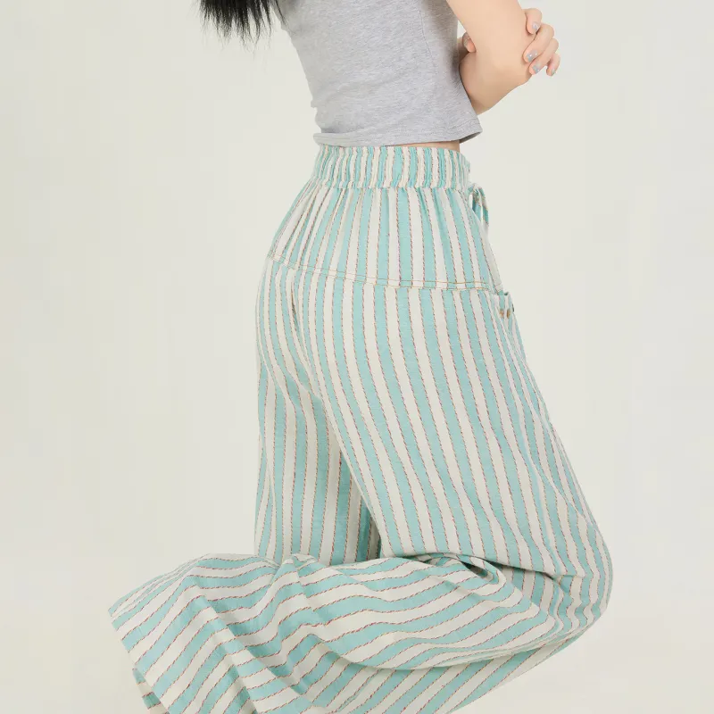Kazakhstan Casual Pants Women's Lake Green-5