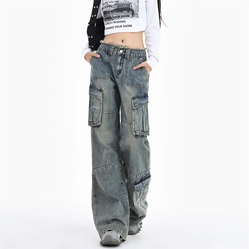 Kazakhstan Jeans Women's Vintage Blue-4