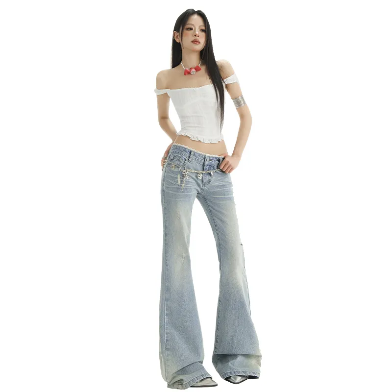 Kazakhstan Jeans Women's Light Blue-5