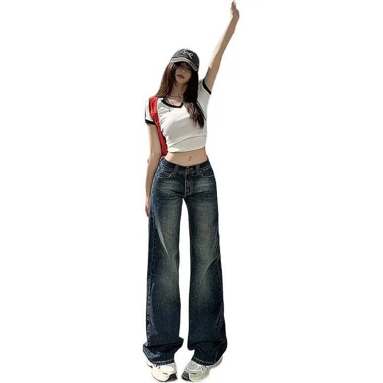 Kazakhstan Jeans Women's Vintage Blue-10