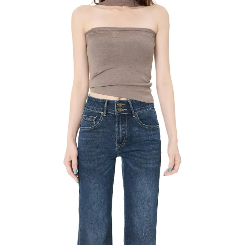 Kazakhstan Jeans Women's Blue Gray-9