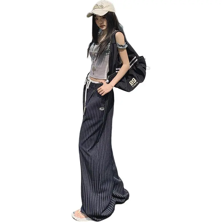 Kazakhstan Casual Pants Women's Dark Blue-11