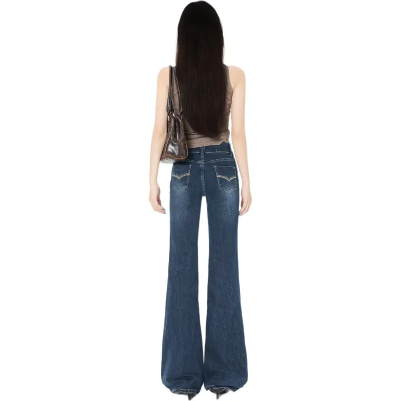 Kazakhstan Jeans Women's Blue Gray-6
