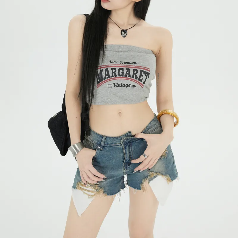 Kazakhstan Denim Shorts Women's Light Blue-4
