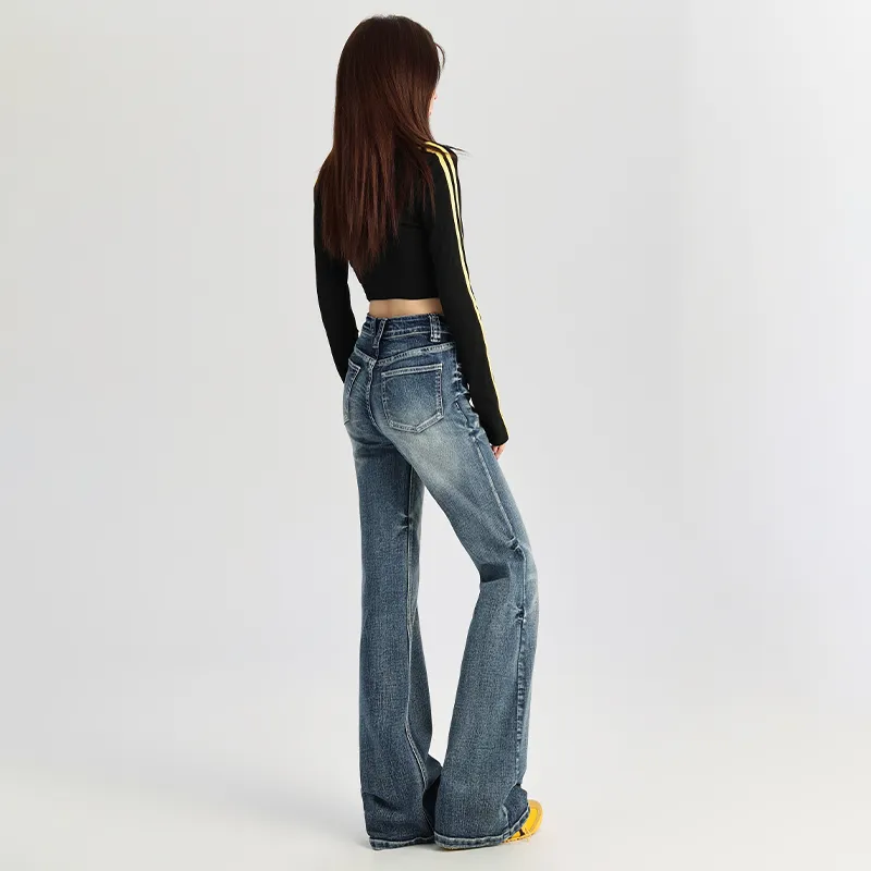Kazakhstan Jeans Women's Vintage Blue-0