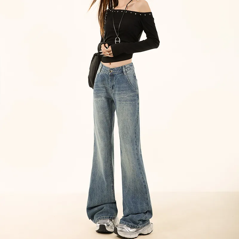 Kazakhstan Jeans Women's Vintage Blue-3