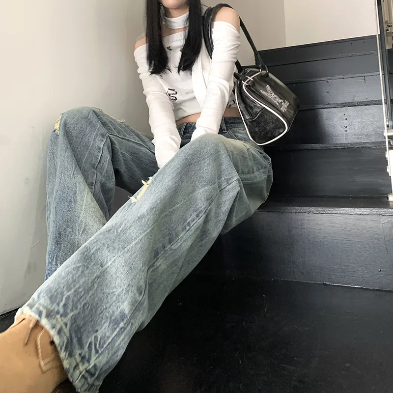Kazakhstan Jeans Women's Vintage Blue-6