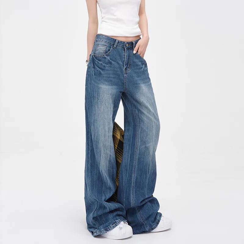 Kazakhstan Jeans Women's Crackle Blue-3