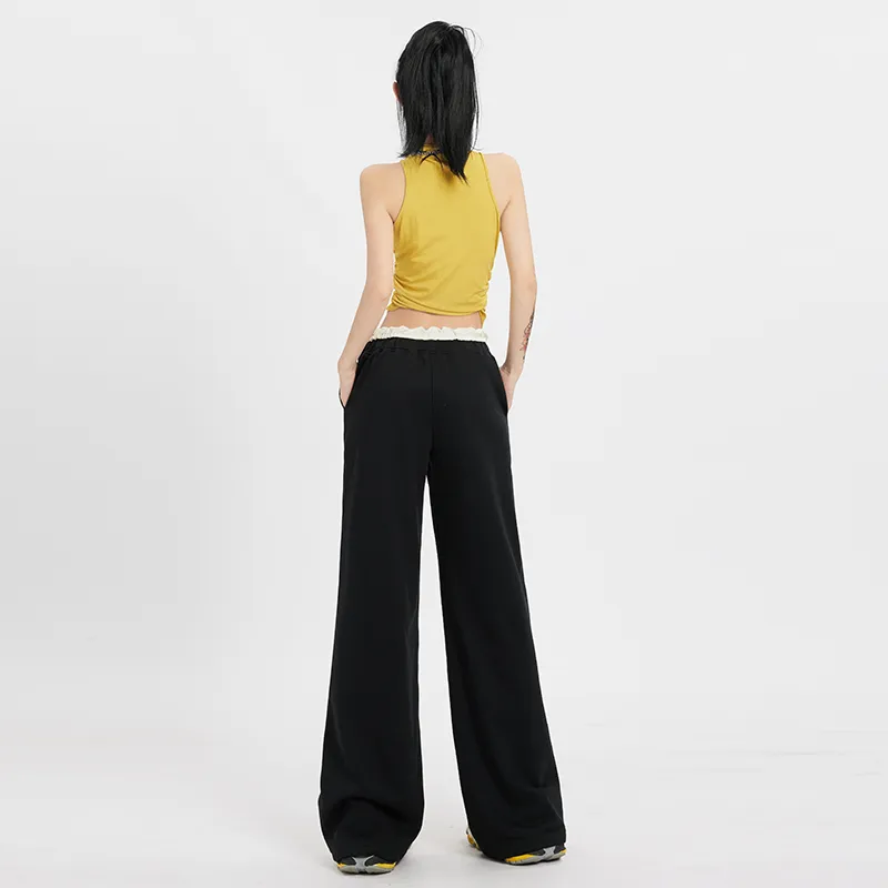Kazakhstan Casual Pants Women's Black-6