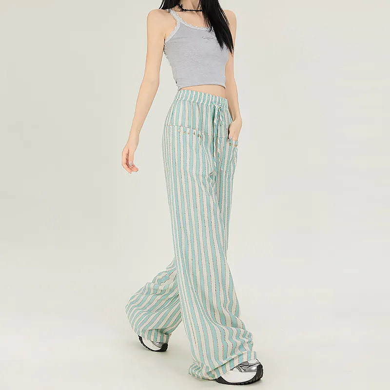 Kazakhstan Casual Pants Women's Lake Green-8