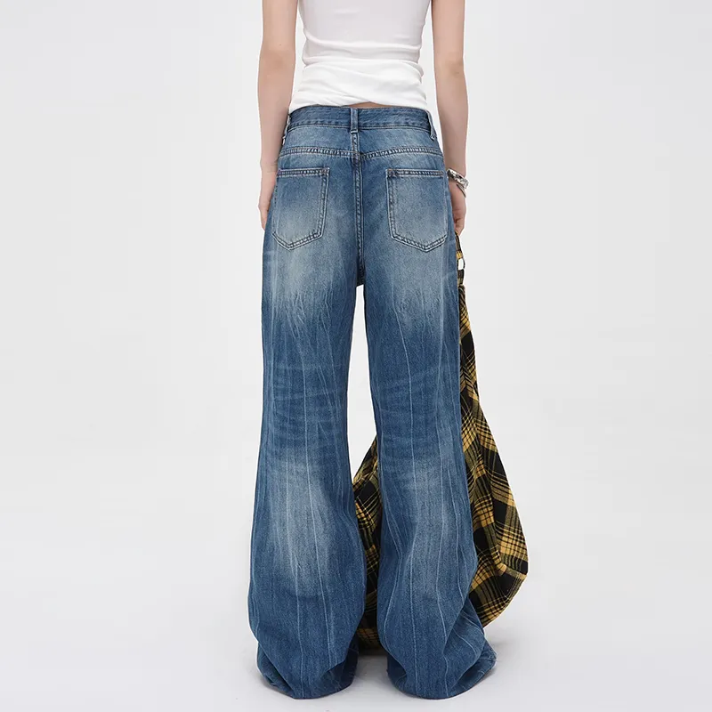 Kazakhstan Jeans Women's Crackle Blue-4