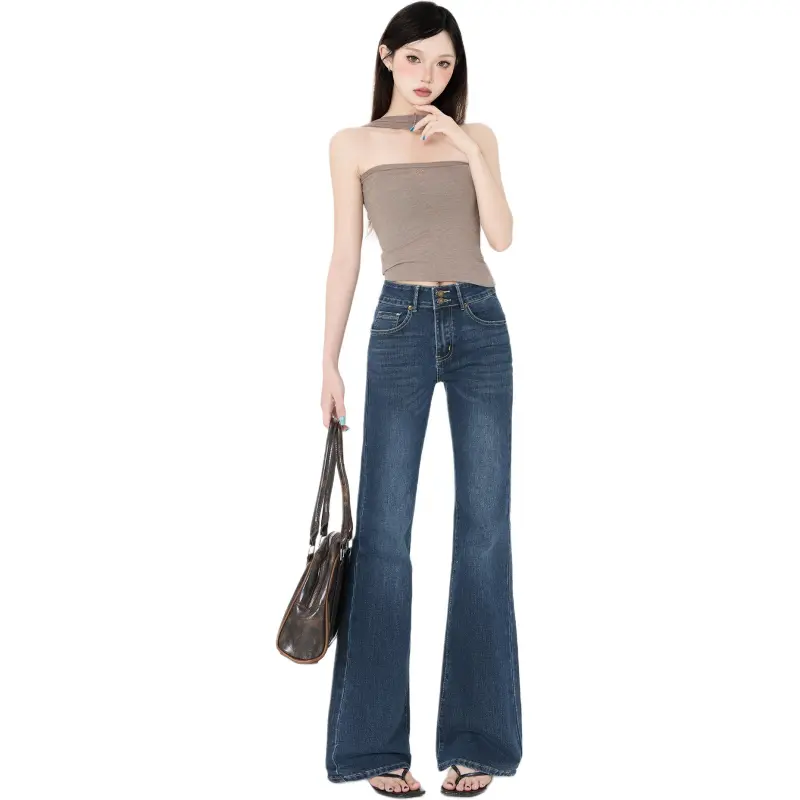 Kazakhstan Jeans Women's Blue Gray-7