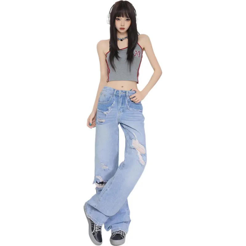 Kazakhstan Jeans Women's Sky Blue-10