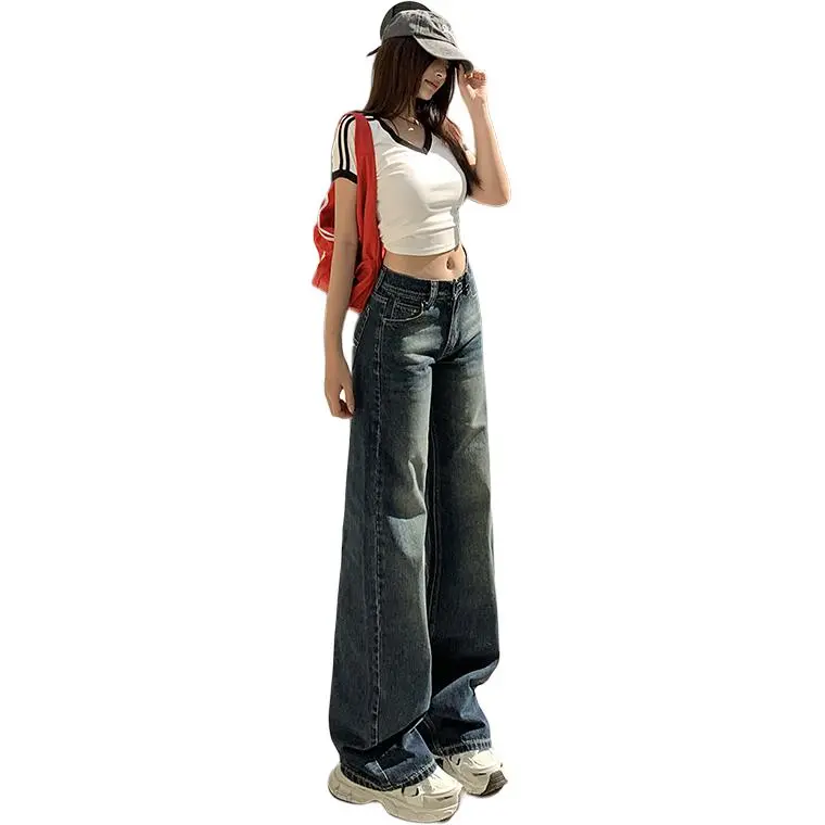 Kazakhstan Jeans Women's Vintage Blue-11