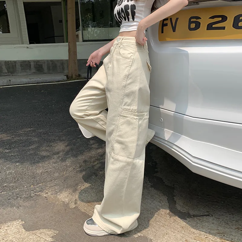 Kazakhstan Jeans Women's Apricot-3