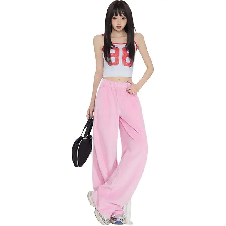 Kazakhstan Casual Pants Women's Barbie Pink-8