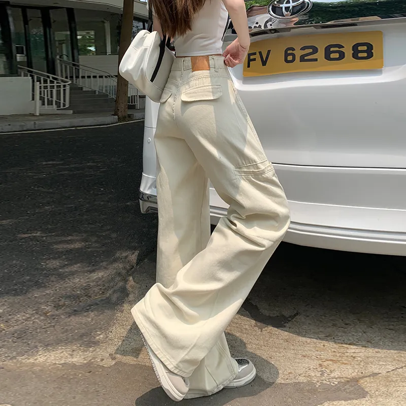 Kazakhstan Jeans Women's Apricot-4