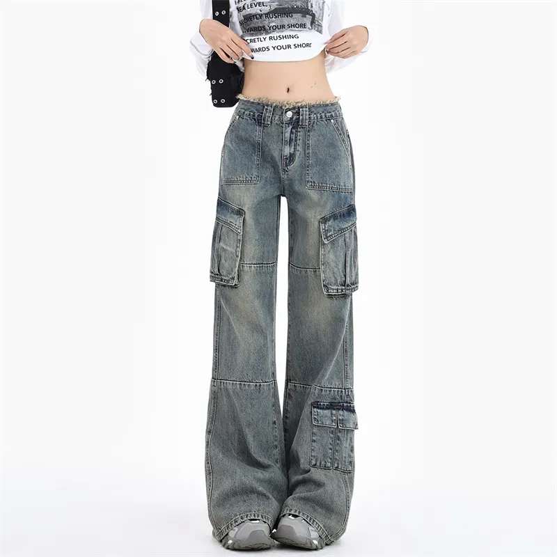 Kazakhstan Jeans Women's Vintage Blue-2