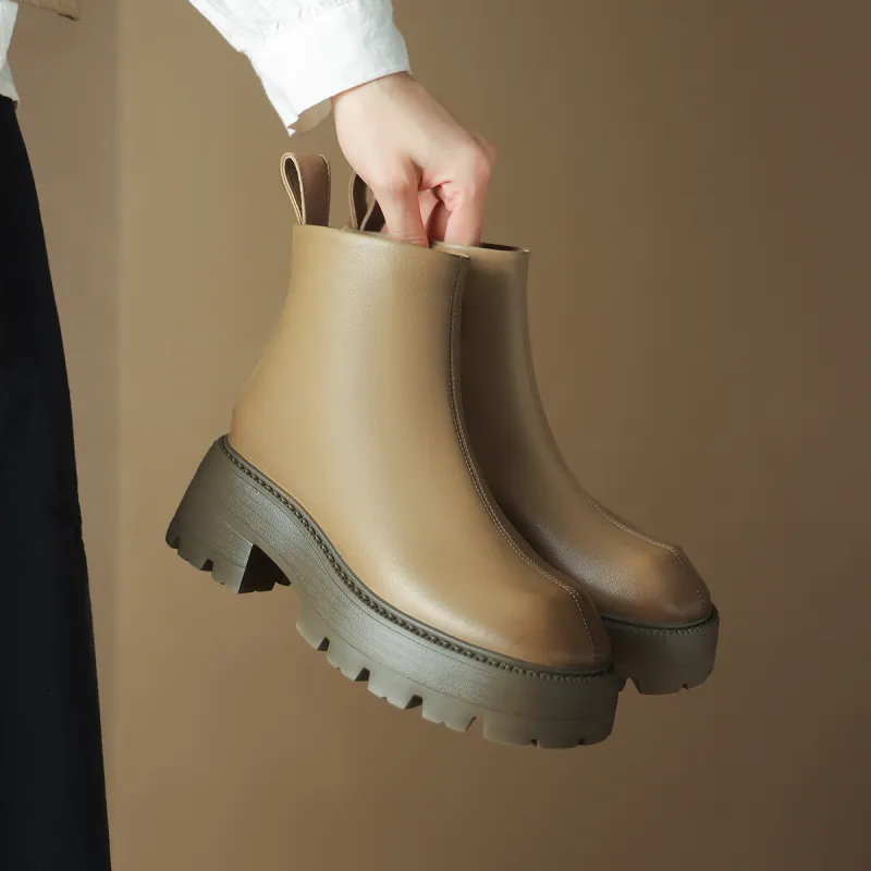OCCAMAN Short Chelsea Boots 6.3cm Women's-8