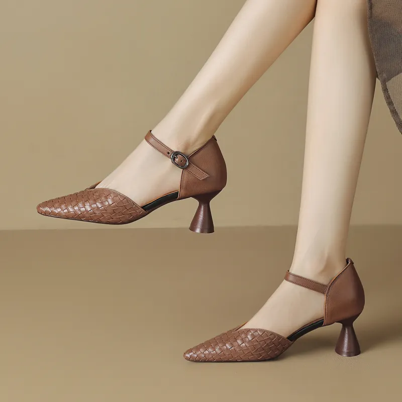 OCCAMAN Spool Heel High Heels 6cm Women's-1