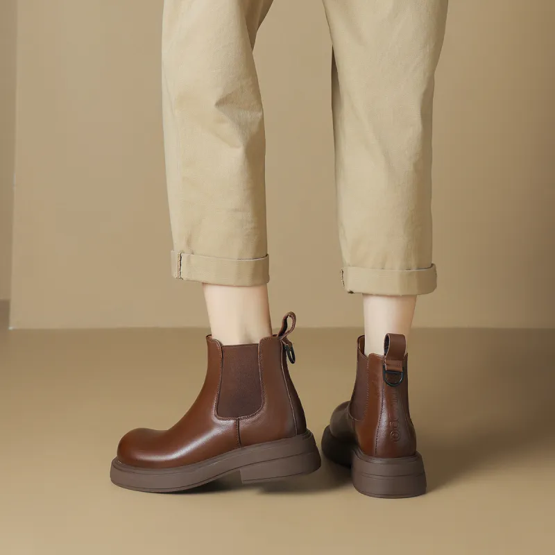 OCCAMAN Short Chelsea Boots 4.5cm Women's-11
