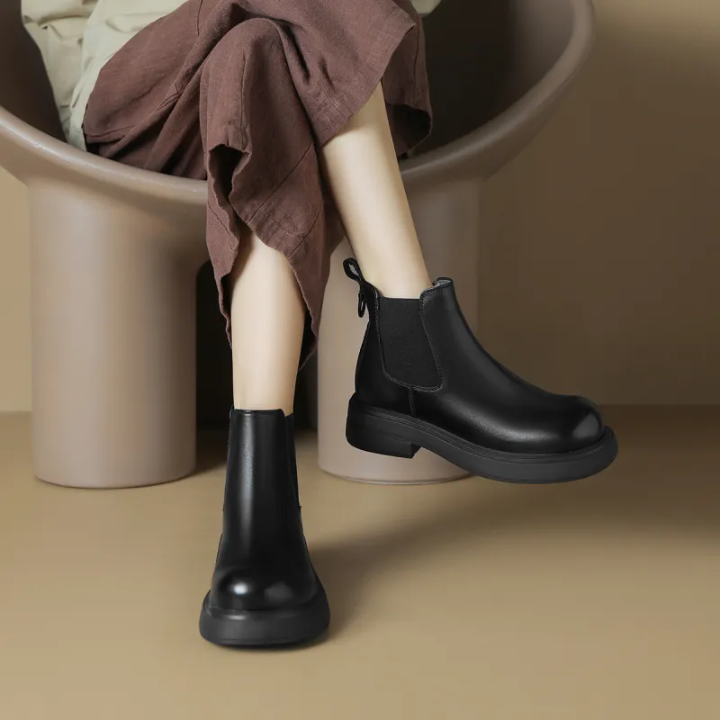 OCCAMAN Short Chelsea Boots 4.5cm Women's-3