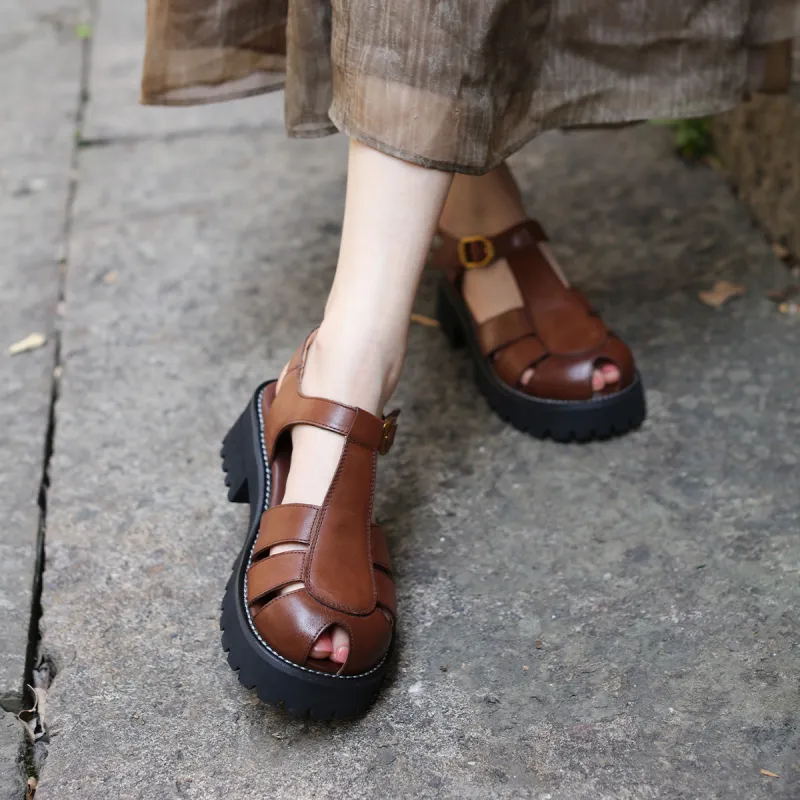 OCCAMAN Roman Sandals 5cm Women's-10