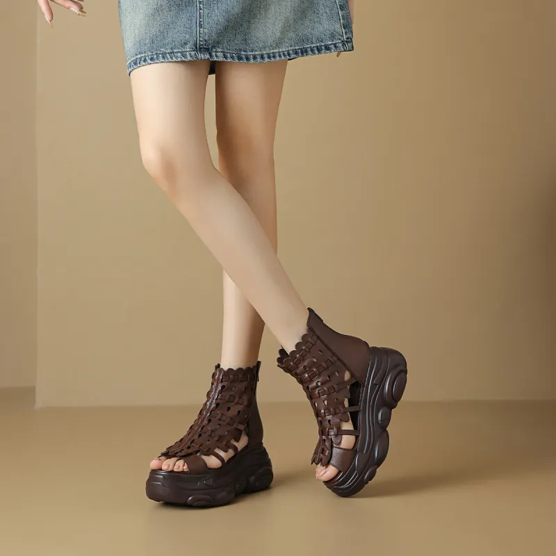 OCCAMAN Roman Sandals 7cm Women's-12