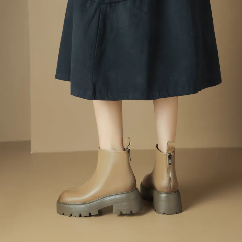 OCCAMAN Short Chelsea Boots 6.3cm Women's-9