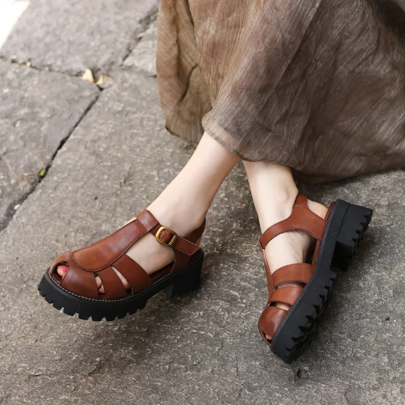 OCCAMAN Roman Sandals 5cm Women's-11