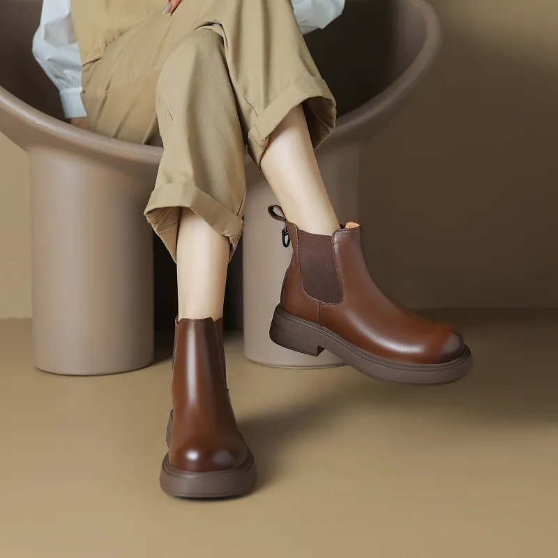 OCCAMAN Short Chelsea Boots 4.5cm Women's-9