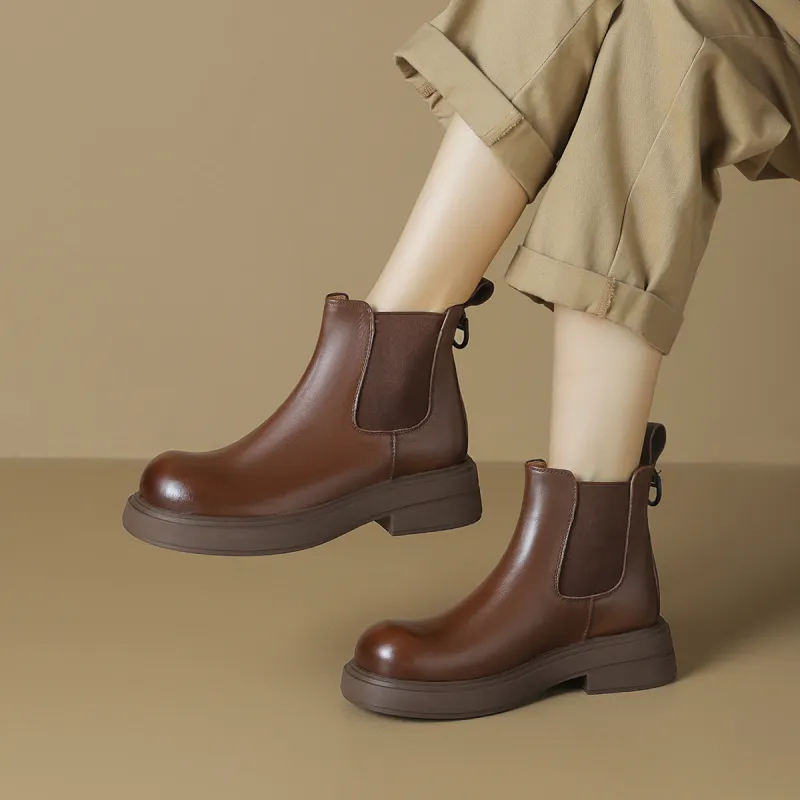 OCCAMAN Short Chelsea Boots 4.5cm Women's-8