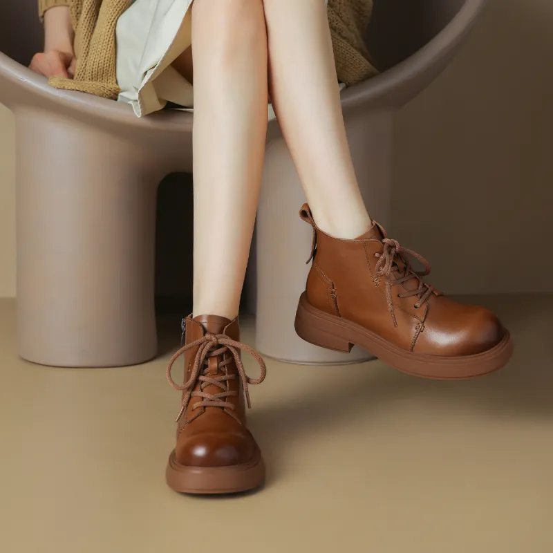 OCCAMAN Ankle Boots 4.5cm Women's-10