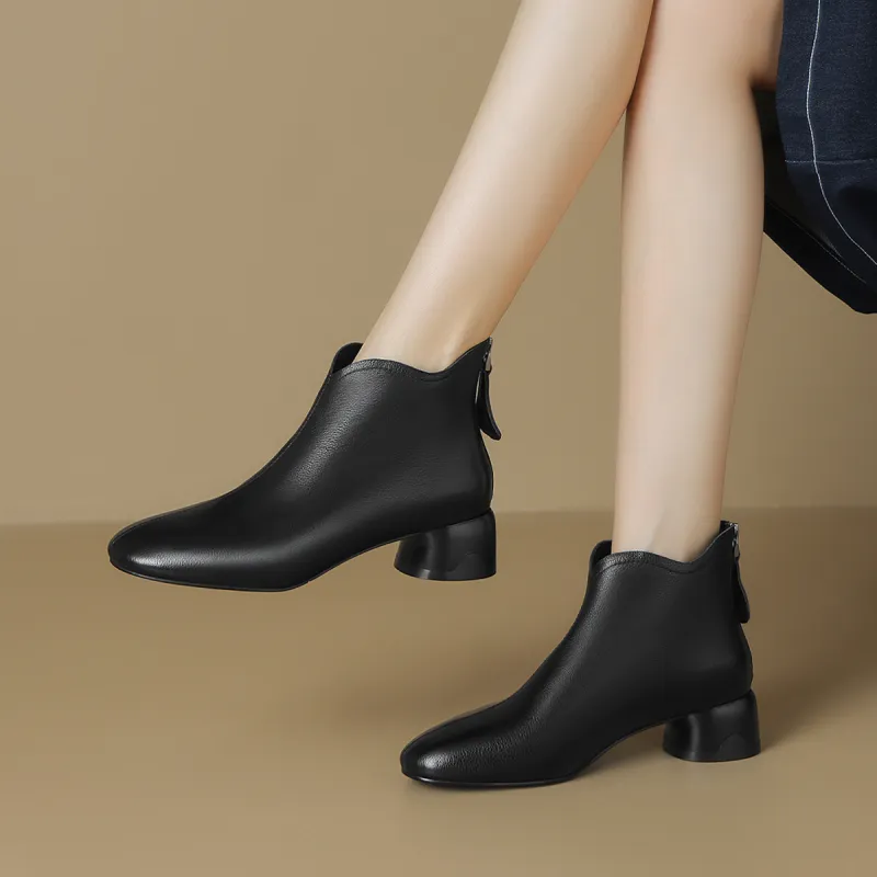 OCCAMAN Ankle Boots 4cm Women's-2