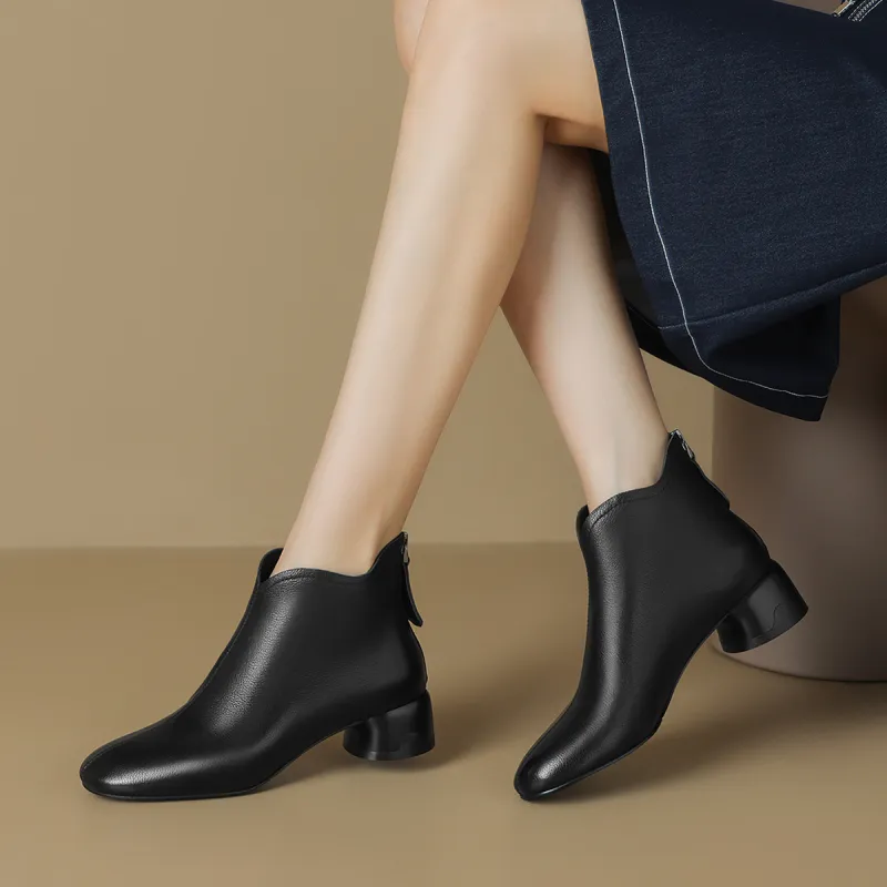 OCCAMAN Ankle Boots 4cm Women's-4