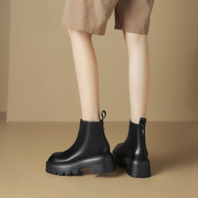OCCAMAN Short Chelsea Boots 6.3cm Women's-4