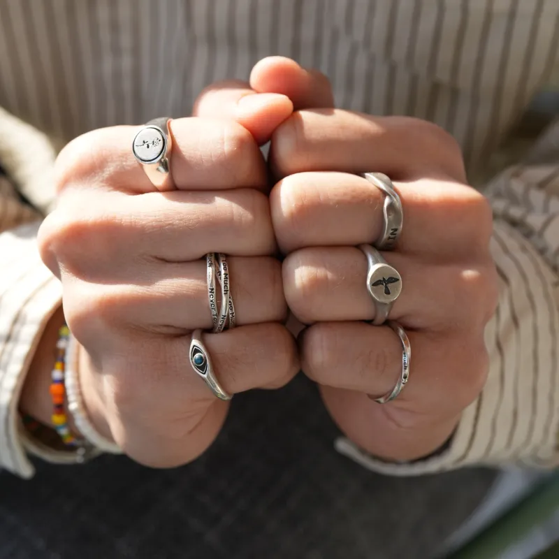 RONIN MADE 925 Sterling Silver Rings Unisex-3