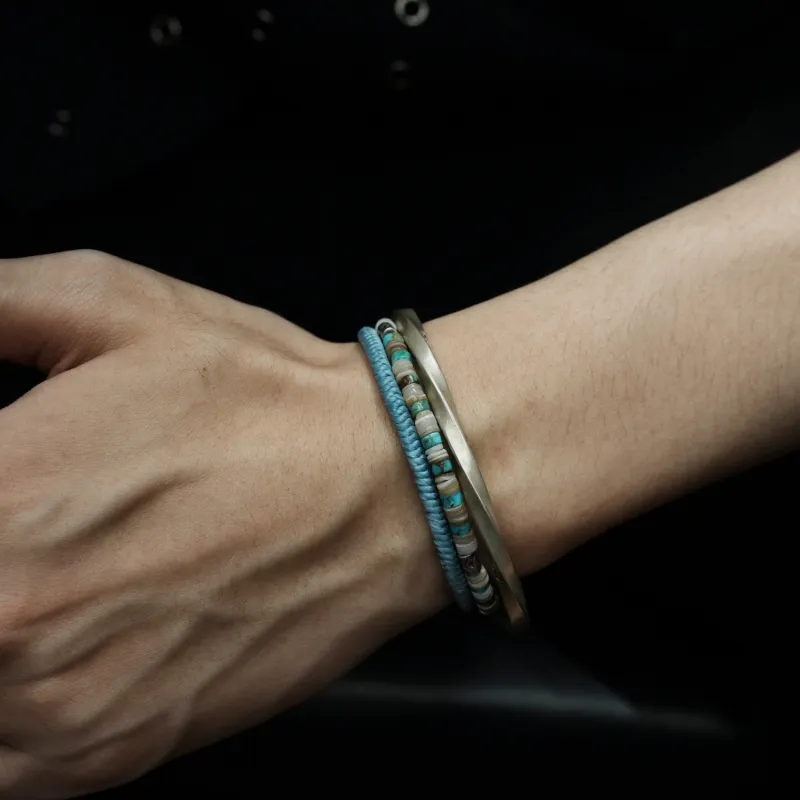 RONIN MADE 925 Sterling Silver Bangles Unisex-2