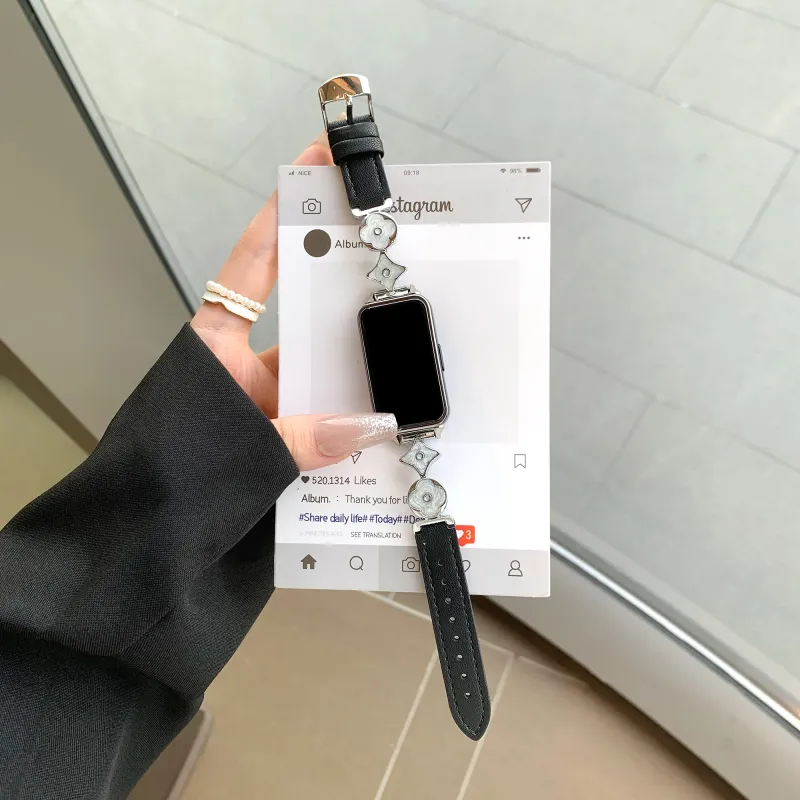 CHUANGYIDA Xiaomi Compatibility Watch Band 145~210mm Artificial Leather Material-7