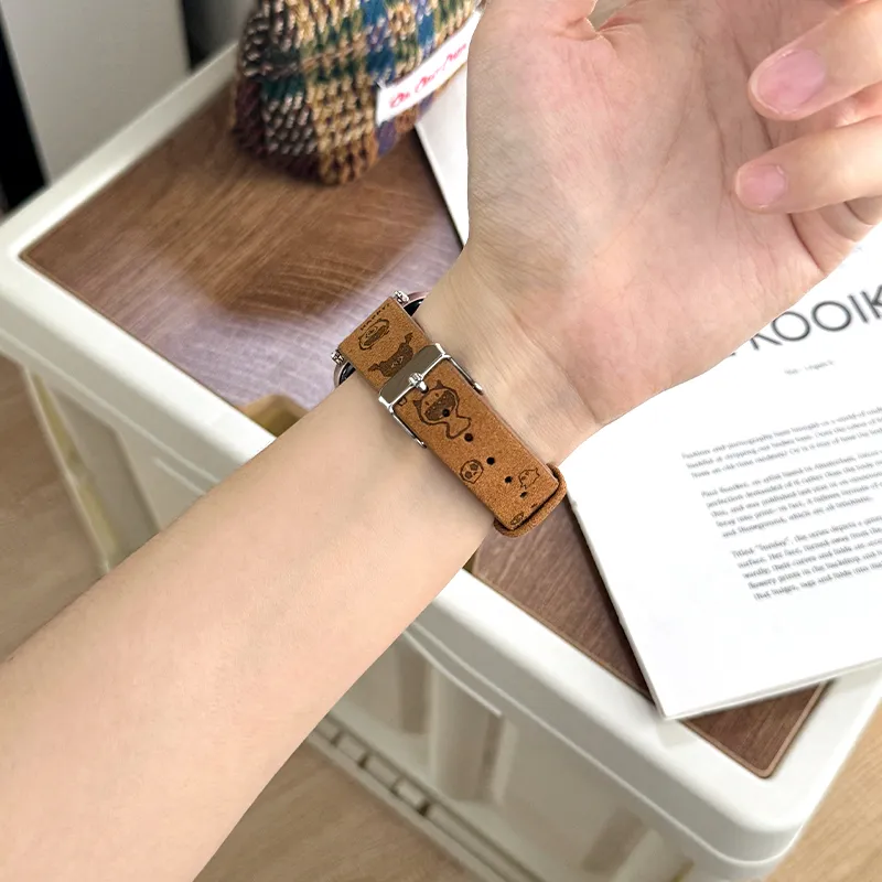 CHUANGYIDA Xiaomi Compatibility Watch Band 145~210mm Artificial Leather Material-4