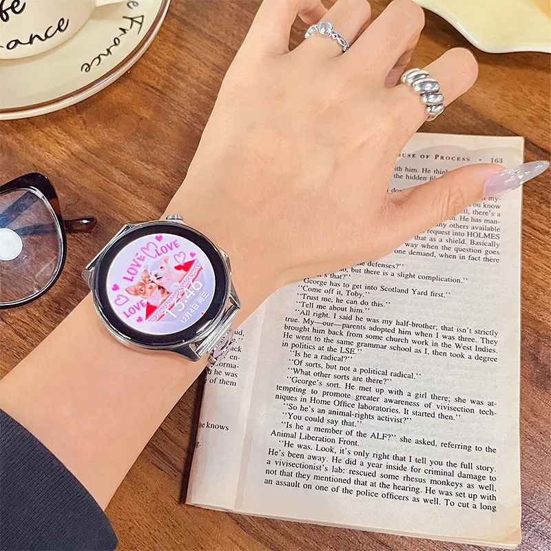 CHUANGYIDA OPPO Compatibility Watch Band 145~210mm Artificial Leather Material-6