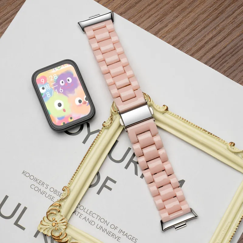 CHUANGYIDA Xiaomi Red Beige Compatibility Watch Band 130 230mm PC Material-10