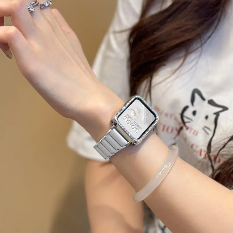 CHUANGYIDA Watch Band Xiaomi Red Beige Compatibility 13 18cm Ceramic Material-7