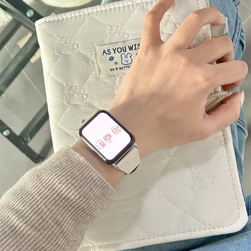 CHUANGYIDA Xiaomi Compatibility Watch Band 145~210mm Suede Material-15