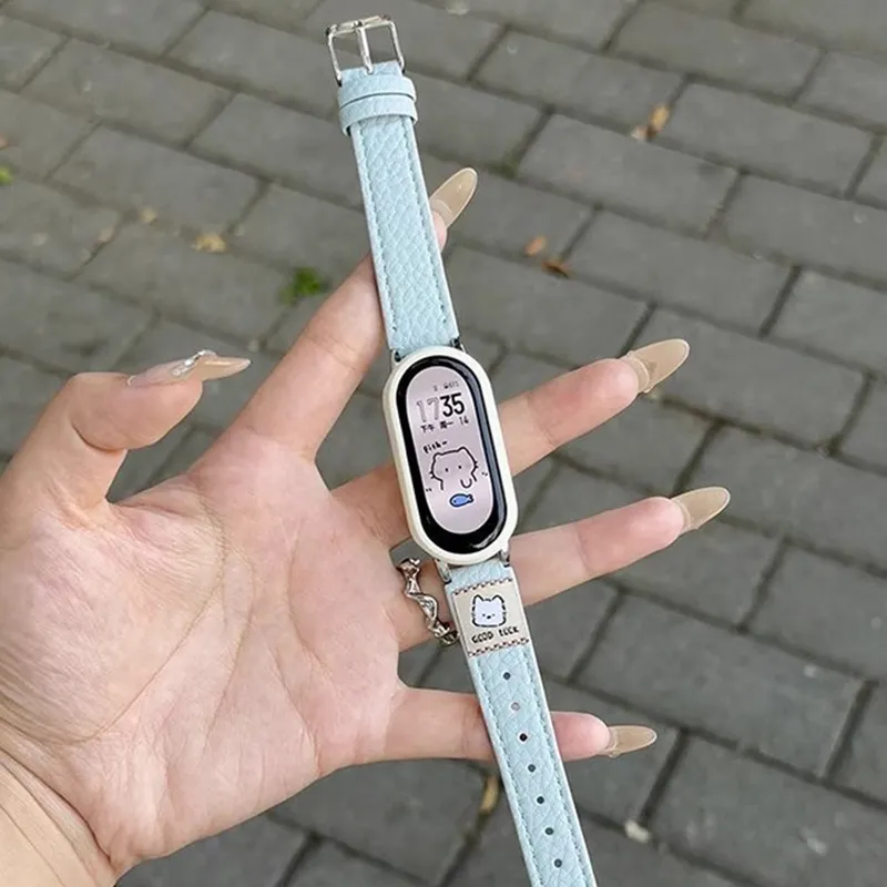 CHUANGYIDA Xiaomi Compatibility Watch Band 135 200mm Leather-4