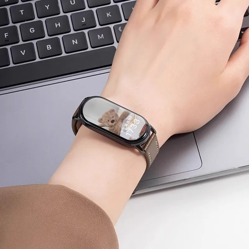 CHUANGYIDA Xiaomi Compatibility Watch Band 145~210mm Genuine Leather Material-2