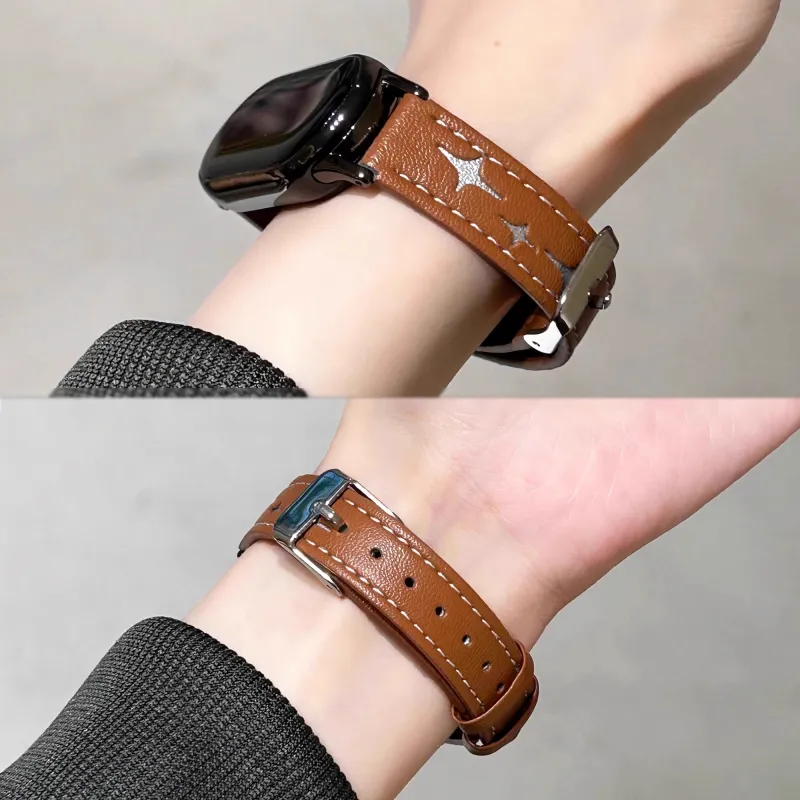 CHUANGYIDA Xiaomi Compatibility Watch Band 145~208mm Artificial Leather Material-3