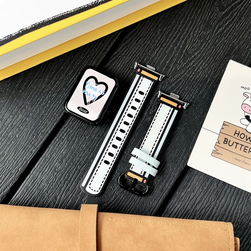 CHUANGYIDA Xiaomi Compatibility Watch Band 145~210mm Artificial Leather Material-12